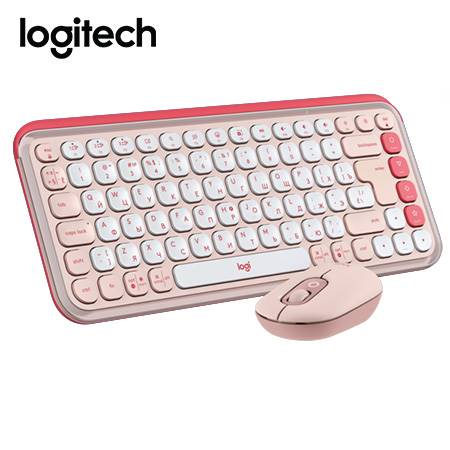 KIT DE TECLADO Y MOUSE INALÁMBRICOS LOGITECH POP ICON ROSE (MODELO 920-013053) ESPECIFICACIONES BLUETOOTH/WIRELESS