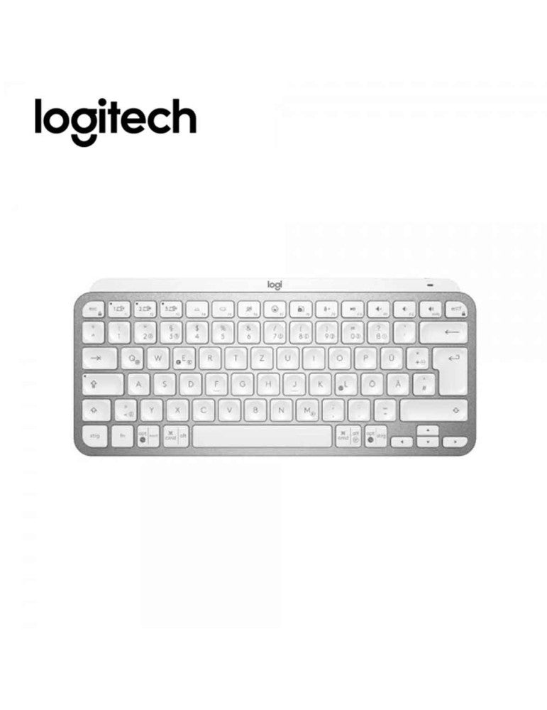 TECLADO LOGITECH MX KEYS MINI MULTI-DEVICE BT ILUMINADO COLOR PALE GREY (920-010477) - PRODUCTIVIDAD AVANZADA EN UN DISEÑO COMPACTO