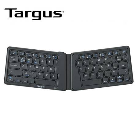 TECLADO PLEGABLE MULTIDISPOSITIVO TARGUS AKF003ES ANTIBACTERIAL CONECTIVIDAD BLUETOOTH COLOR NEGRO