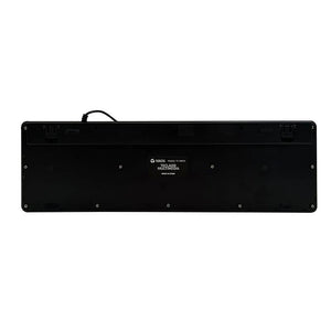 TECLADO TEROS TE-4065N: SELLADO, LAVABLE, A PRUEBA DE AGUA IPX7, CONEXIÓN USB, COLOR NEGRO