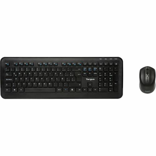 KIT TECLADO Y RATÓN INALÁMBRICO TARGUS AKM610ES - CONEXIÓN USB RF 2.4GHZ - DISEÑO ERGONÓMICO - DPI 1600 - COLOR NEGRO