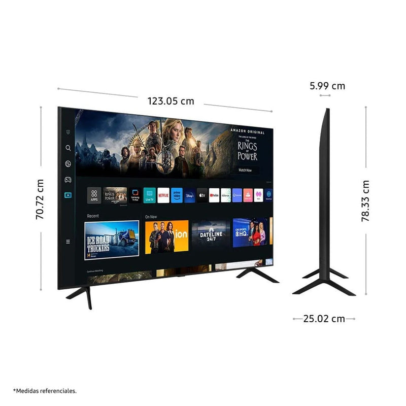 SMART TV SAMSUNG UN55AU7000GX: TELEVISOR CRYSTAL UHD 4K DE 55 PULGADAS
