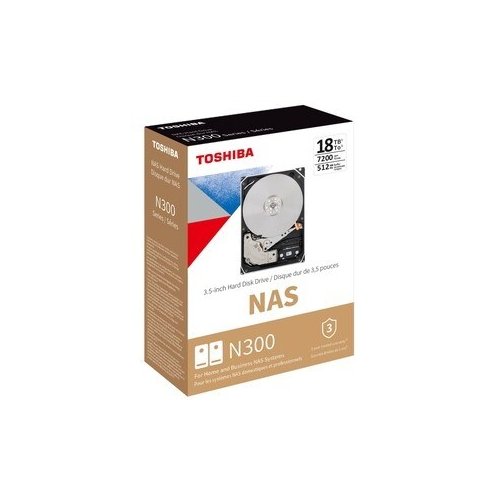 DISCO DURO INTERNO TOSHIBA N300 18TB PARA SERVIDOR NAS - ALTA CAPACIDAD Y CONFIABILIDAD