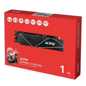 SSD DE ALTO RENDIMIENTO XPG M.2 NVME PCIE 1TB CON DISIPADOR S70 | 2280 - VELOCIDAD DE LECTURA HASTA 7400MB/S