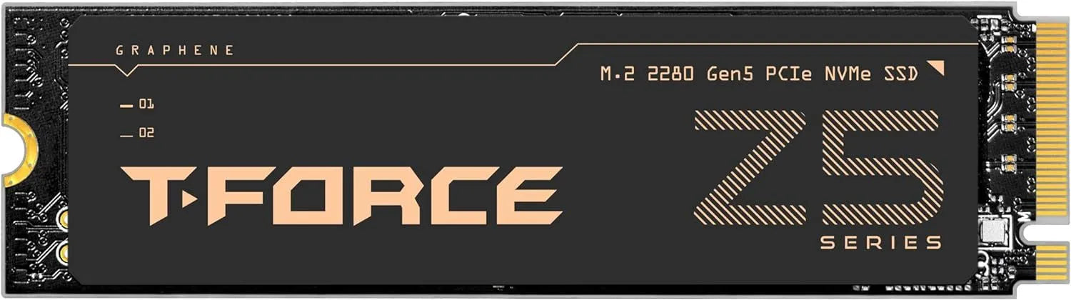 UNIDAD DE ESTADO SÓLIDO M.2 PCIe TEAMGROUP T-FORCE Z540 2TB, PCIe Gen5x4 CON NVMe DE ALTO RENDIMIENTO