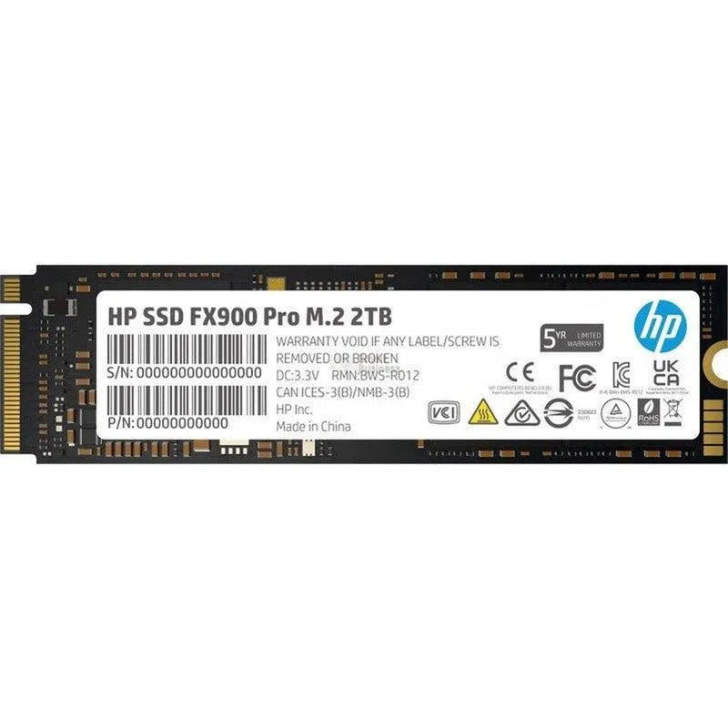 DISCO SSD HP FX900 PRO M.2 2280 2TB PCIe GEN4 X4 NVMe 1.4 - RENDIMIENTO ULTRARRÁPIDO Y ALTA CAPACIDAD