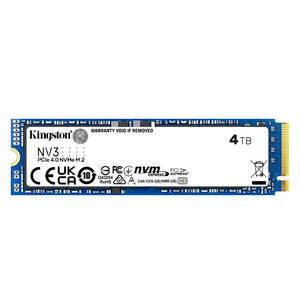 DISCO DURO SSD KINGSTON NV3 4000GB PCIe 4.0 NVMe M.2 DE ALTO RENDIMIENTO