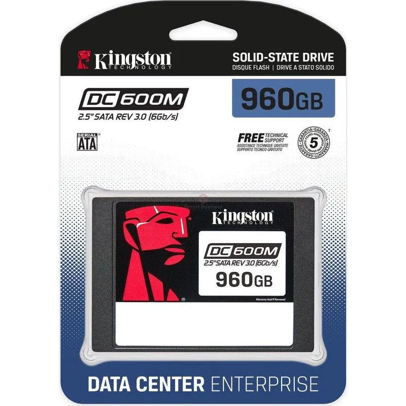 SSD KINGSTON DC600M - UNIDAD EN ESTADO SÓLIDO 960GB, SATA REV. 3.0 (6GB/SEG), 2.5