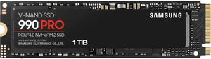 DISCO SSD SAMSUNG 990 PRO: ALMACENAMIENTO DE ALTA VELOCIDAD 1TB, FORMATO M.2 2280, INTERFAZ PCIE GEN 4.0 X4, COMPATIBLE CON NVME 2.0