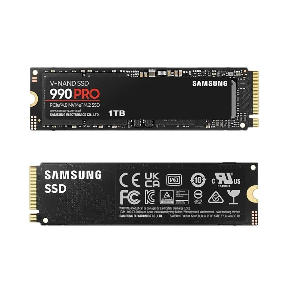 DISCO SSD SAMSUNG 990 PRO: ALMACENAMIENTO DE ALTA VELOCIDAD 1TB, FORMATO M.2 2280, INTERFAZ PCIE GEN 4.0 X4, COMPATIBLE CON NVME 2.0