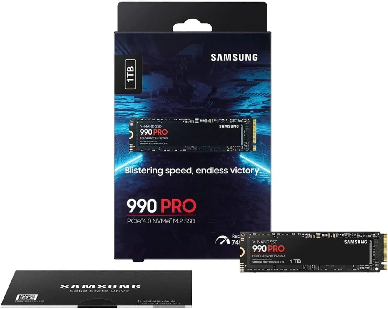 DISCO SSD SAMSUNG 990 PRO: ALMACENAMIENTO DE ALTA VELOCIDAD 1TB, FORMATO M.2 2280, INTERFAZ PCIE GEN 4.0 X4, COMPATIBLE CON NVME 2.0