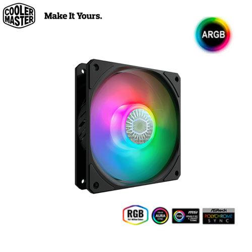 VENTILADOR COOLER MASTER SICKLEFLOW 120 ARGB, 120MM, 650 - 1800RPM, NEGRO