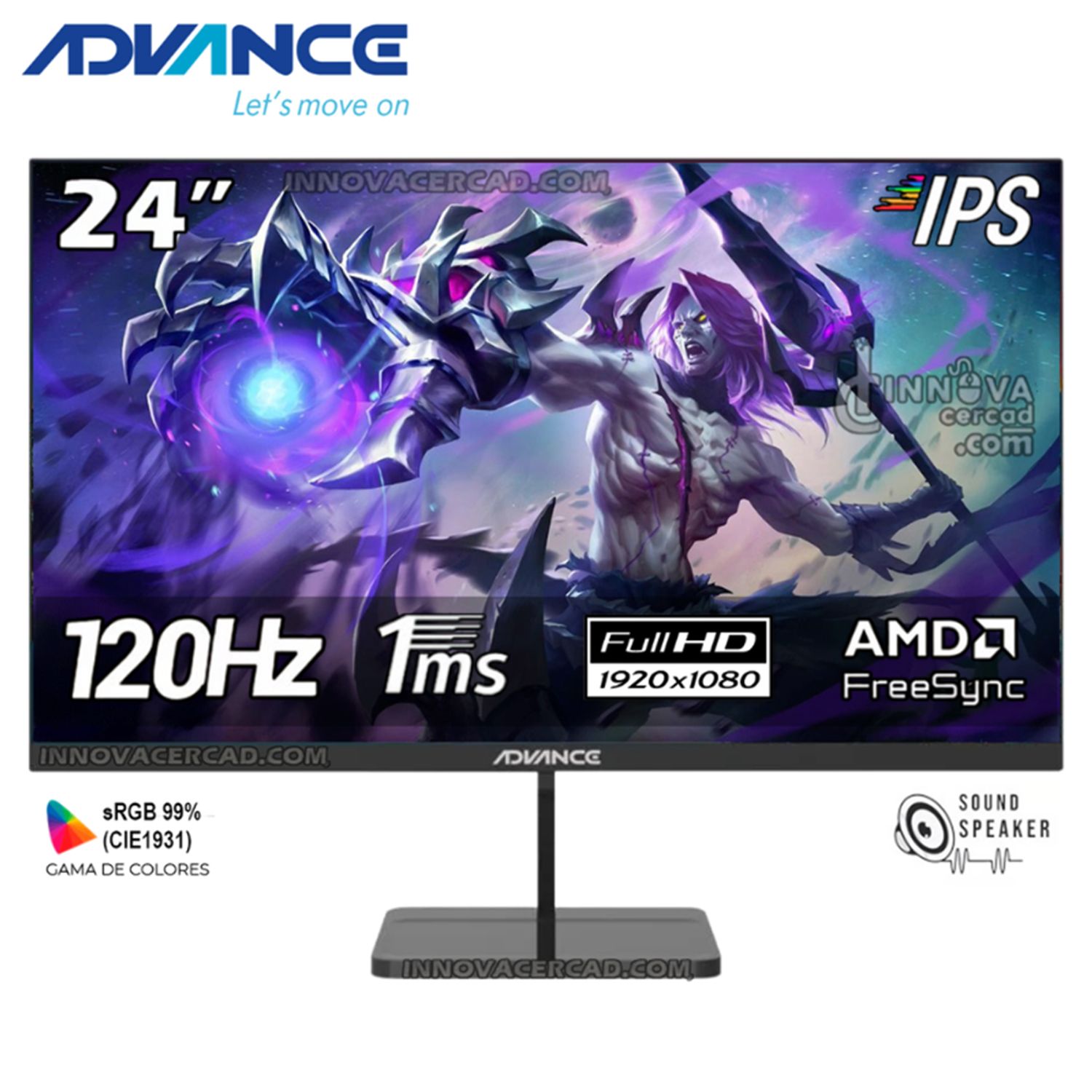 MONITOR ADVANCE ADV 24\'' FHD 120HZ 1MS FT