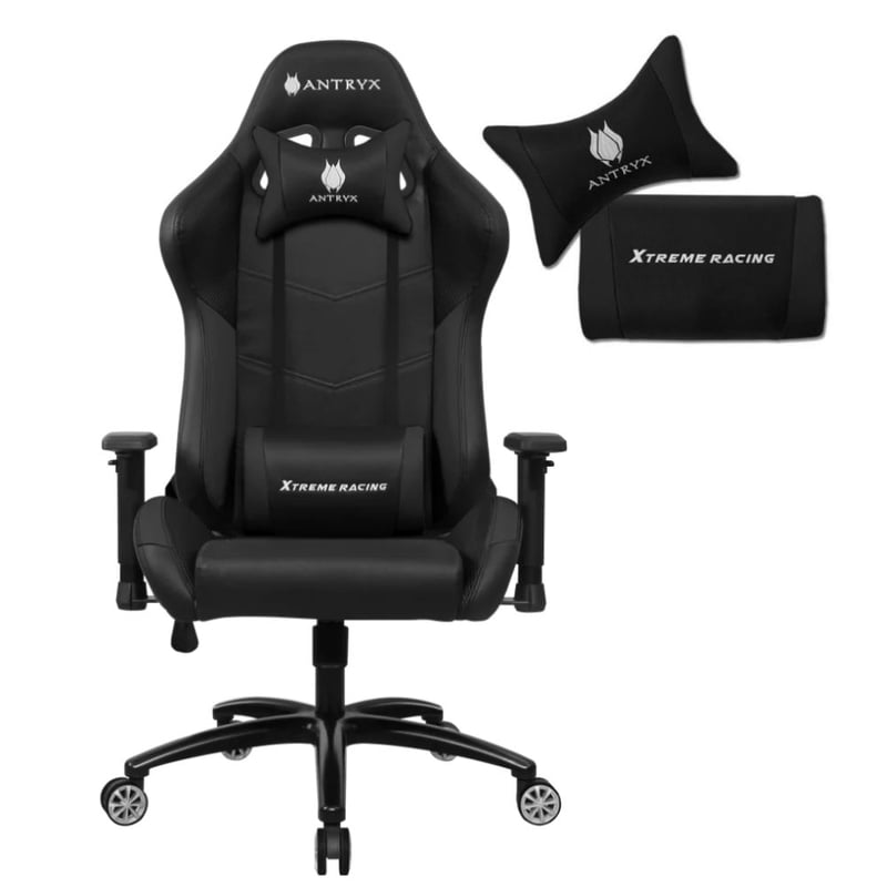 SILLA GAMING ANTRYX AXR-5500-2K XTREME RACING CHALLENGER BLACK - CONFORT ERGONÓMICO Y DISEÑO ELEGANTE PARA GAMERS APASIONADOS