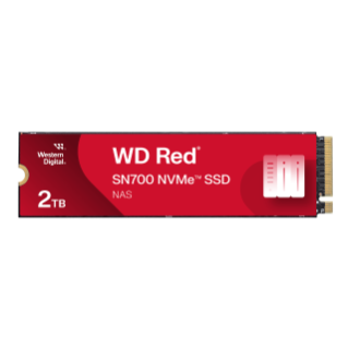 UNIDAD DE ESTADO SÓLIDO NVME INTERNA WESTERN DIGITAL WD RED SN700 4TB PARA DISPOSITIVOS NAS - PCIe GEN3, M.2 2280, VELOCIDAD HASTA 3,400 MB/S - MODELO WDS400T1R0C