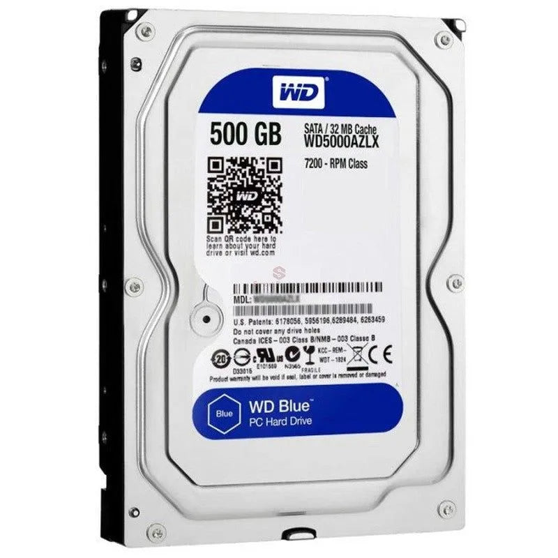 DISCO DURO INTERNO WESTERN DIGITAL BLUE WD5000AZLX 500 GB, 7200 RPM, 32 MB CACHÉ, SATA III 6.0 GB/S, 3.5