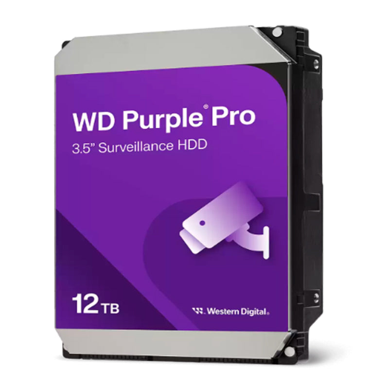 DISCO DURO INTERNO PARA VIDEOVIGILANCIA WESTERN DIGITAL WD PURPLE PRO 12 TB - SATA 6 GB/S, CACHÉ DE 512 MB, 3.5