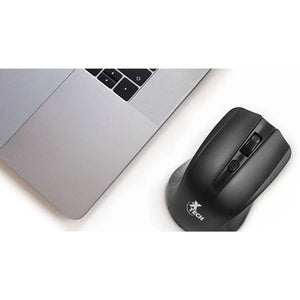 MOUSE ÓPTICO INALÁMBRICO XTECH XTM-310BK - 4 BOTONES, COLOR NEGRO