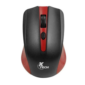 MOUSE ÓPTICO INALÁMBRICO XTECH XTM-310RD | 4 BOTONES | COLOR ROJO